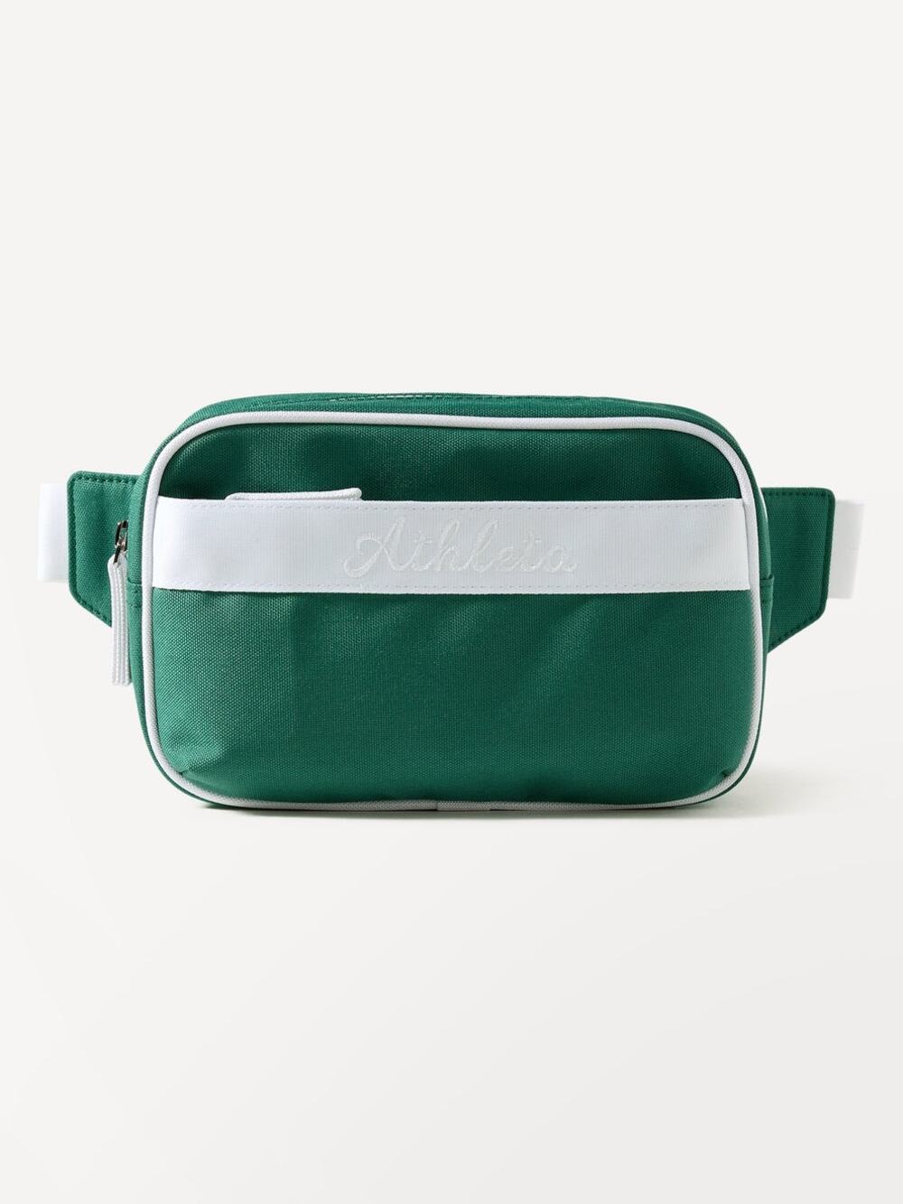 Athleta Recycled Polyester Crossbody Bag Green White Adjustable Strap NWOT